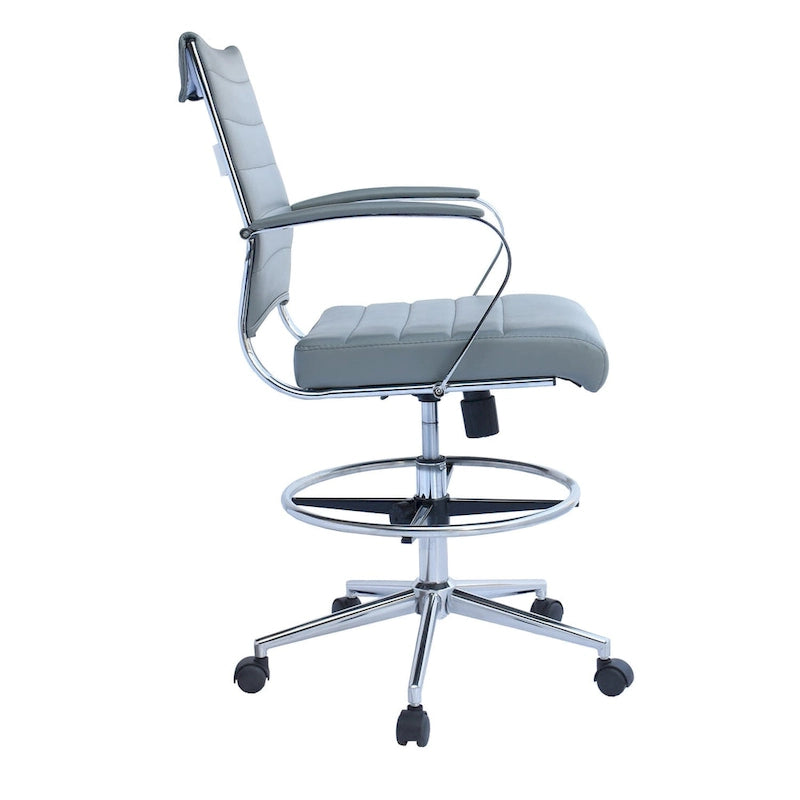 Chaise de dessinateur réglable avec revêtement en similicuir
