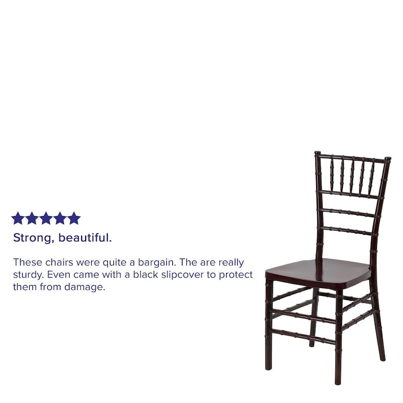 Resin Stacking Chair for Weddings & Events
