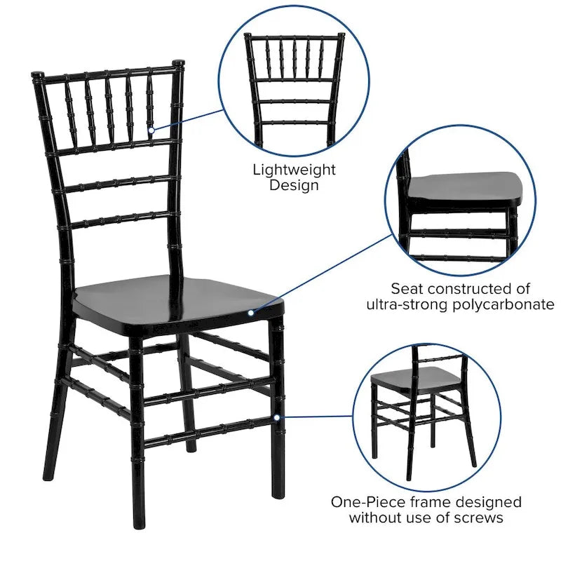 Resin Stacking Chair for Weddings & Events