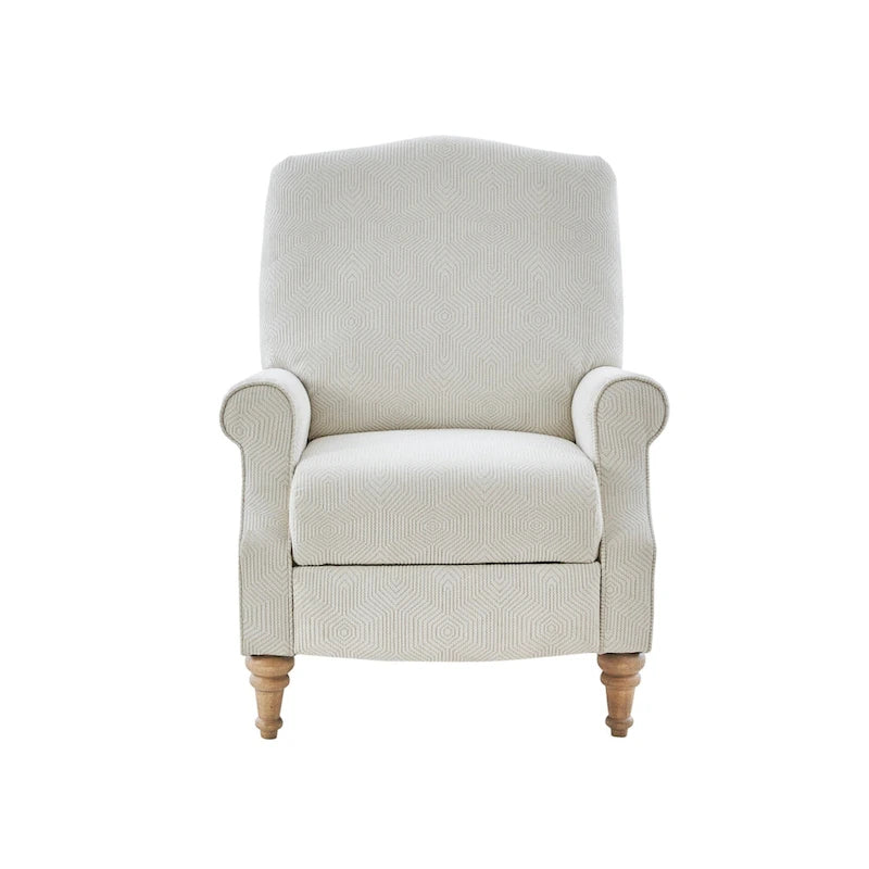 Ivory Push-Back Recliner Chair