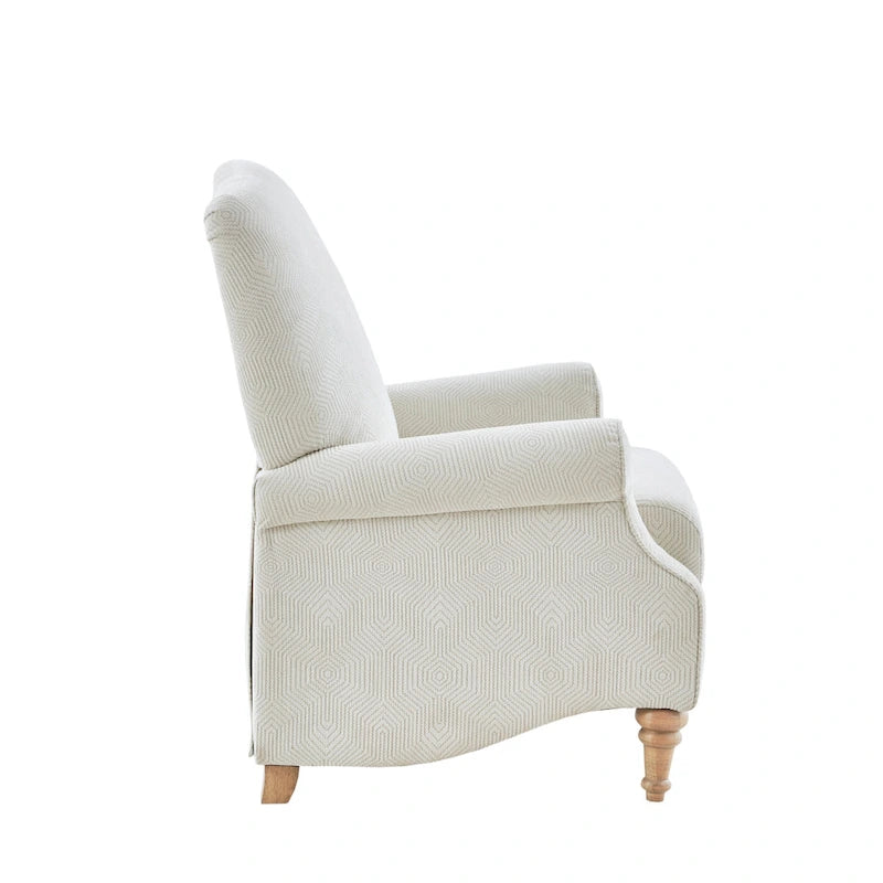 Ivory Push-Back Recliner Chair