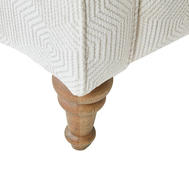 Ivory Push-Back Recliner Chair