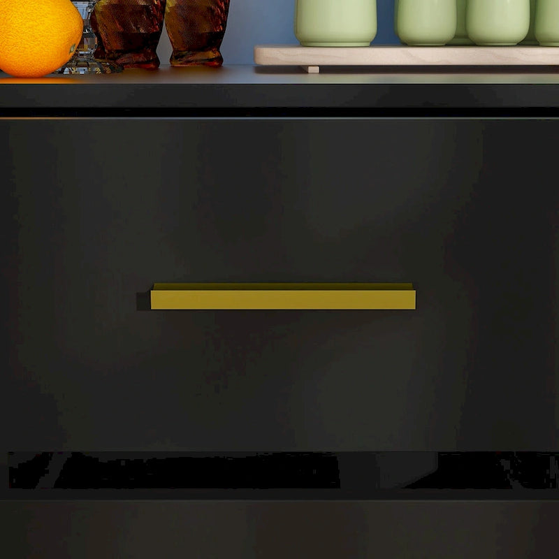 Credenza industriale con 2 ante e 3 cassetti
