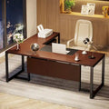 Bureau de direction en L avec caisson mobile