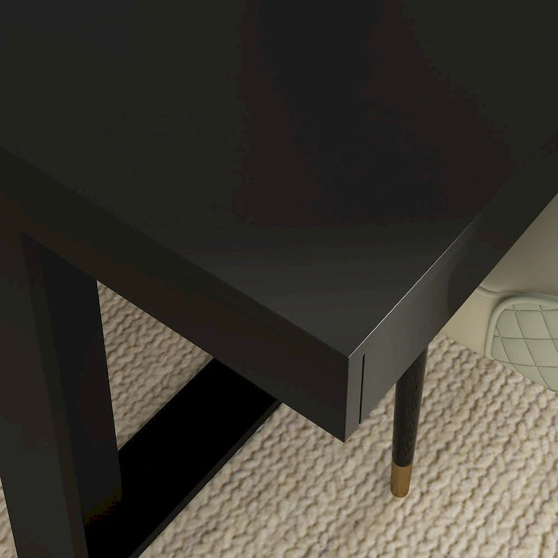 Large Conference Table with Wood Base