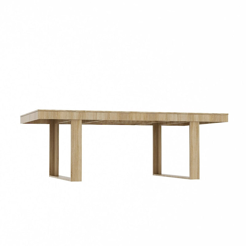 Large Conference Table with Wood Base