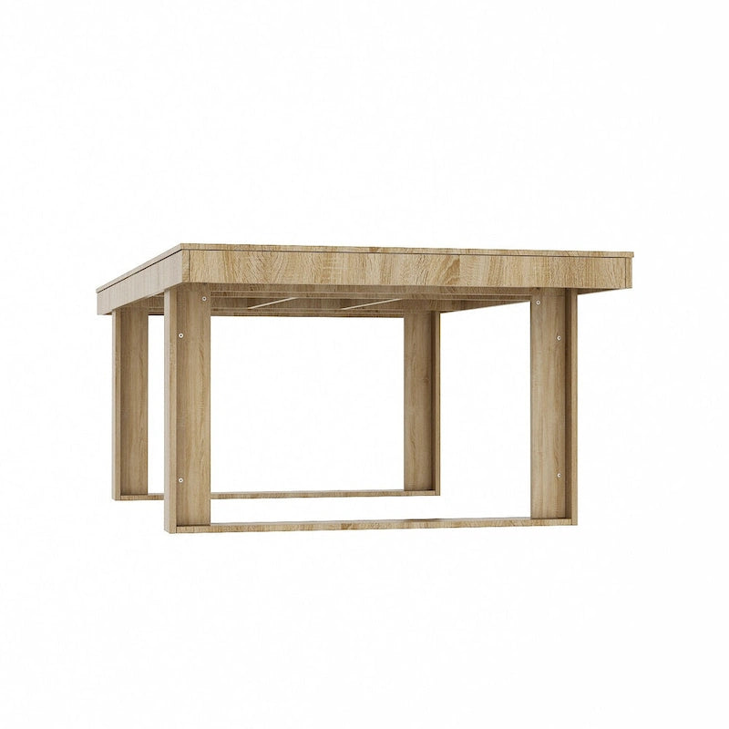 Large Conference Table with Wood Base