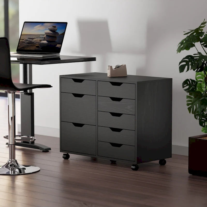 Mueble de almacenamiento móvil con 6 cajones y doble gabinete