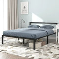 Metal Platform Bed Frame with Headboard & Footboard