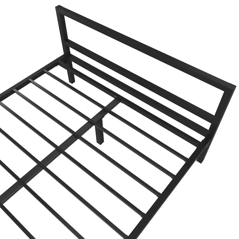 Metal Platform Bed Frame with Headboard & Footboard
