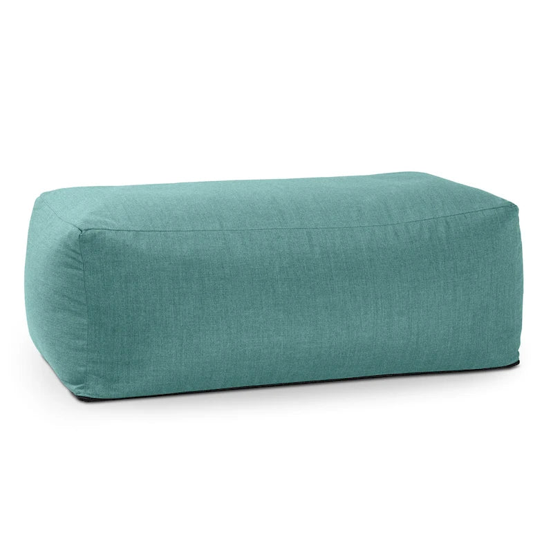 Large Weatherproof Bean Bag Ottoman with Sunbrella Fabric Cover