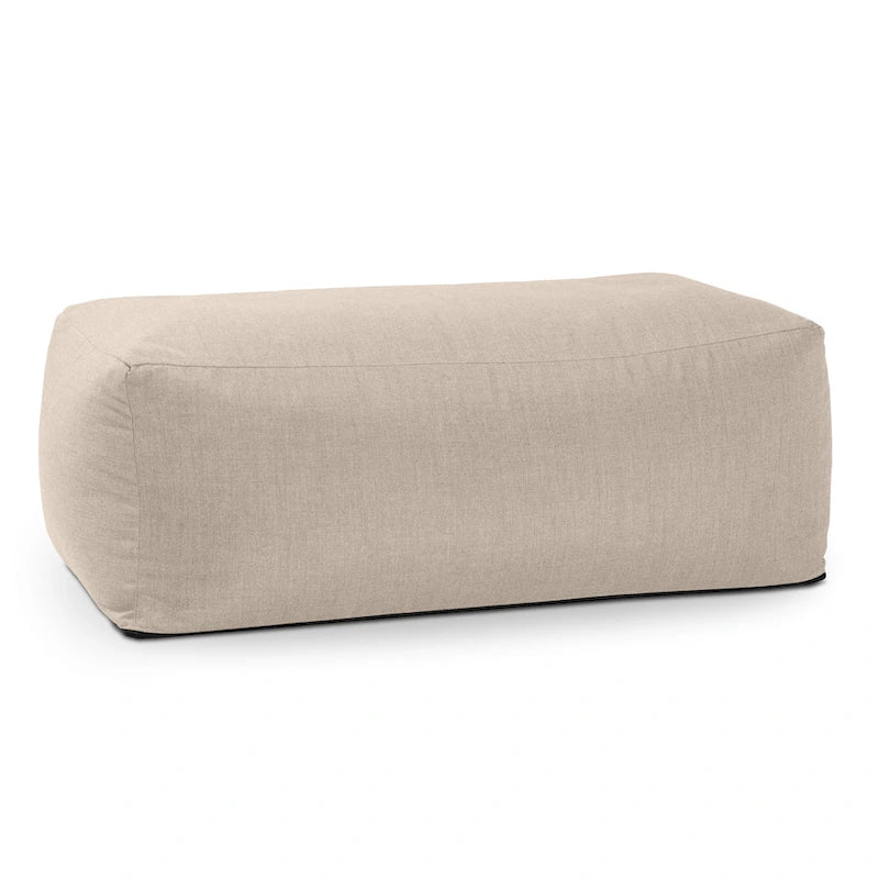 Large Weatherproof Bean Bag Ottoman with Sunbrella Fabric Cover