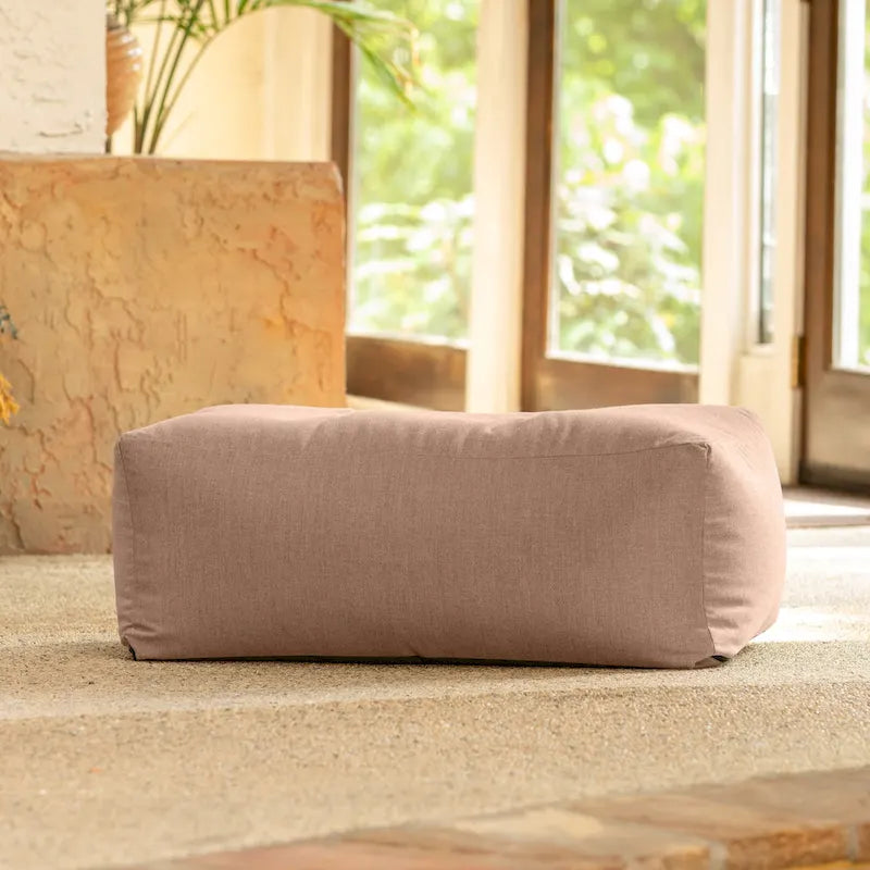 Large Weatherproof Bean Bag Ottoman with Sunbrella Fabric Cover