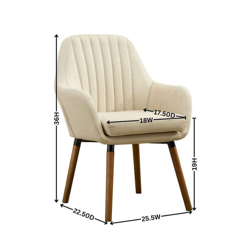 Fauteuil d'appoint contemporain en tissu avec coussin profondément capitonné