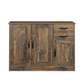 Modern Wood Sideboard Buffet Cabinet with 3 Doors & 2 Drawers
