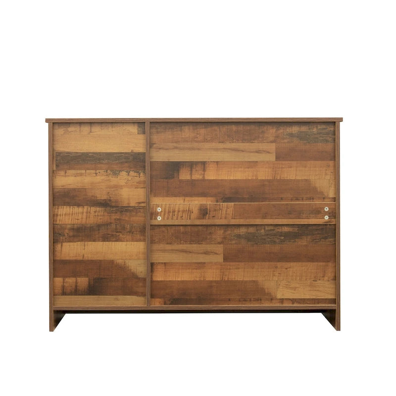 Modern Wood Sideboard Buffet Cabinet with 3 Doors & 2 Drawers
