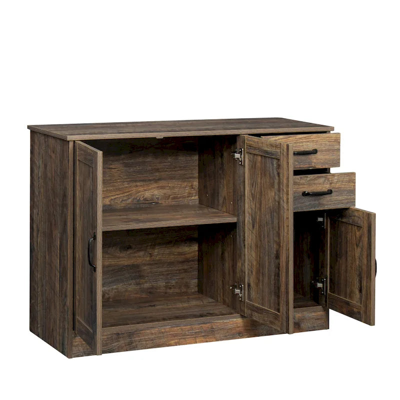 Modern Wood Sideboard Buffet Cabinet with 3 Doors & 2 Drawers