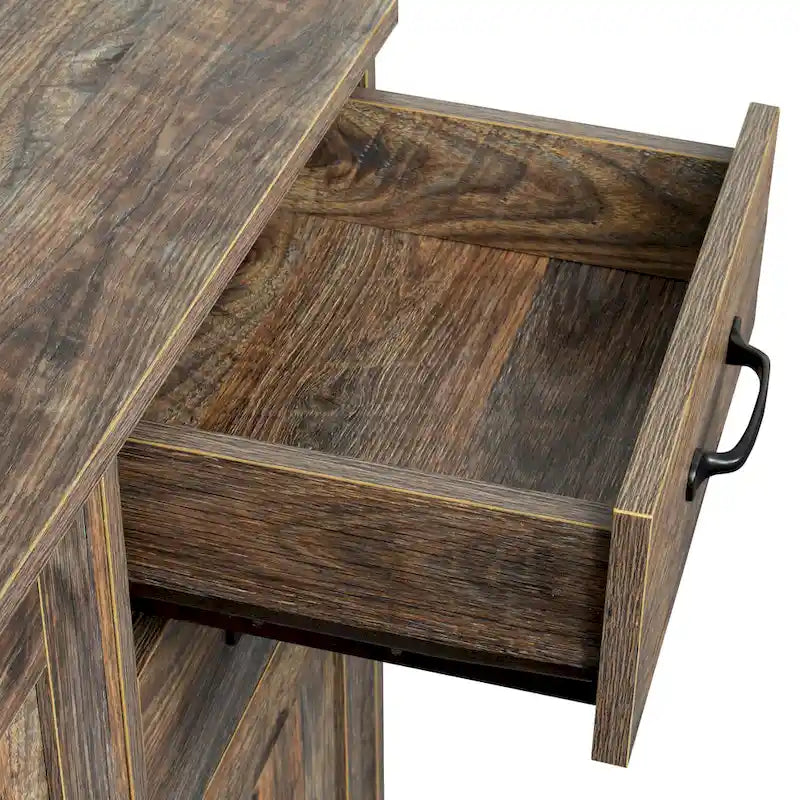 Modern Wood Sideboard Buffet Cabinet with 3 Doors & 2 Drawers