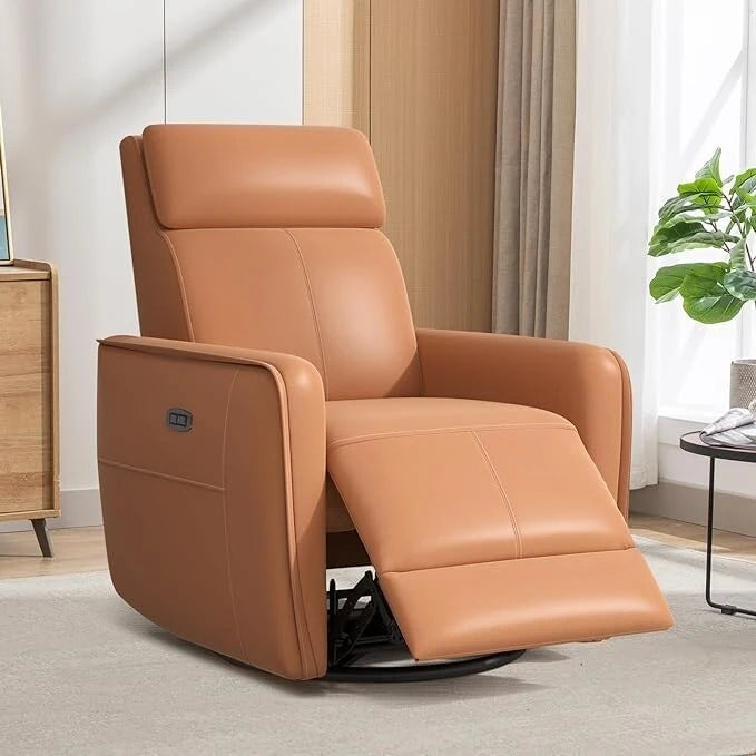 Power Swivel Rocker Recliner Chair with USB Ports