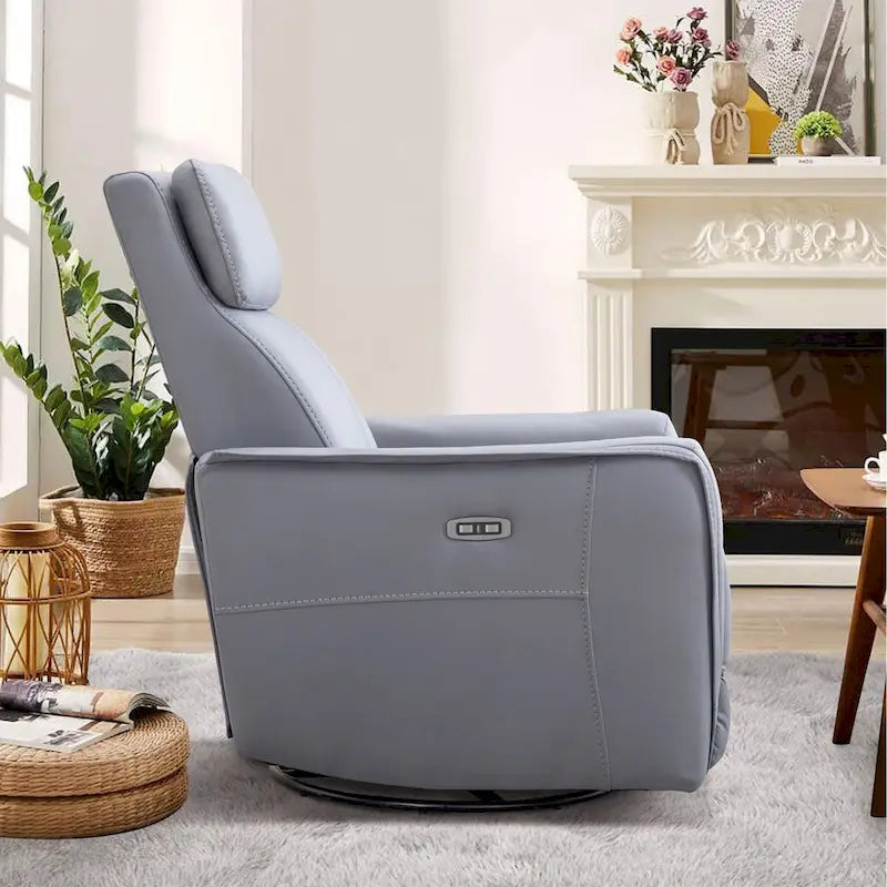 Power Swivel Rocker Recliner Chair with USB Ports