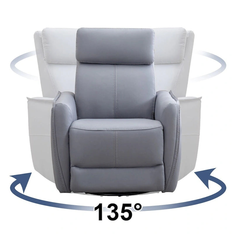 Power Swivel Rocker Recliner Chair with USB Ports
