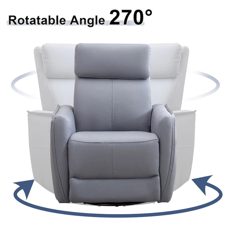 Power Swivel Rocker Recliner Chair with USB Ports