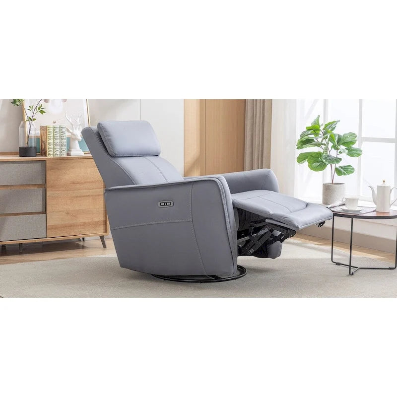 Power Swivel Rocker Recliner Chair with USB Ports