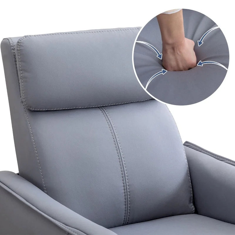 Power Swivel Rocker Recliner Chair with USB Ports